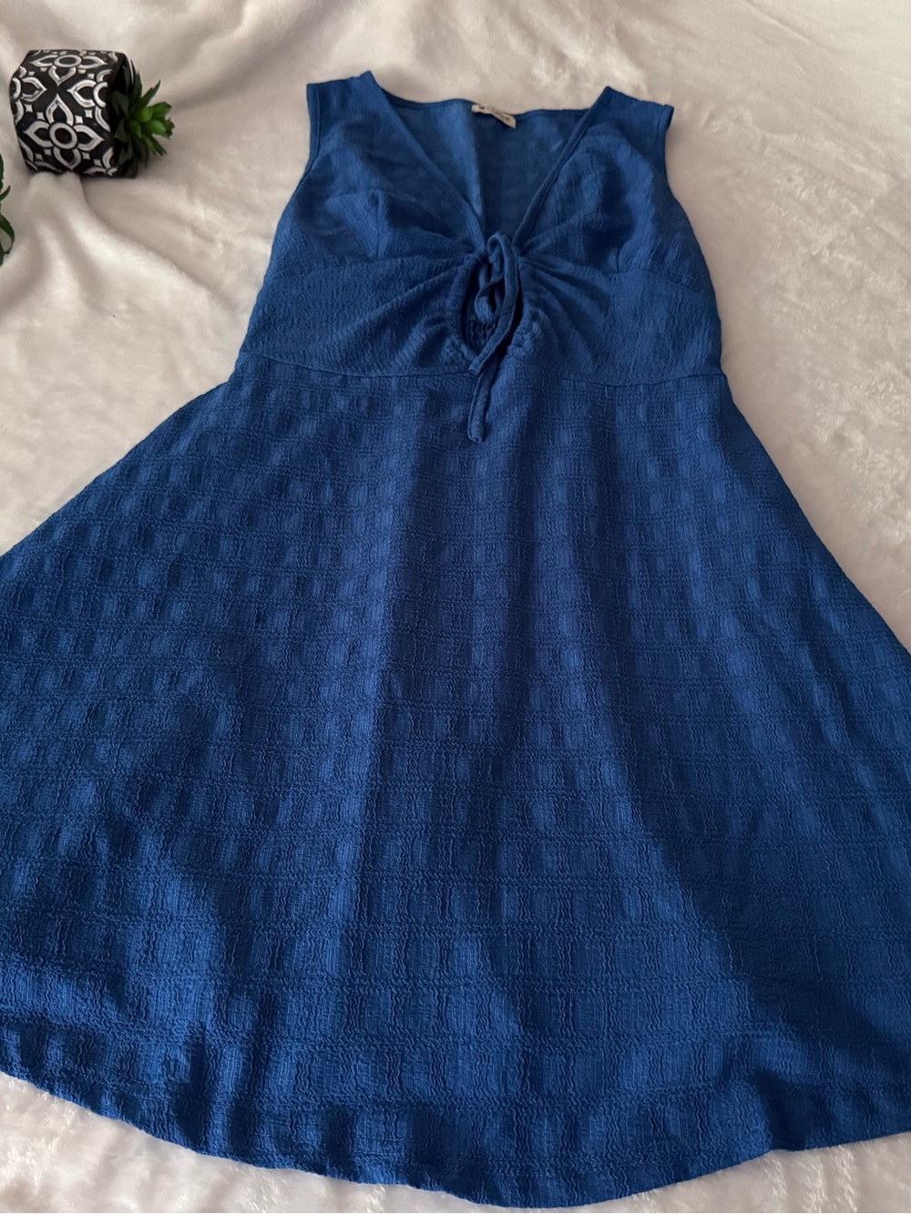 Cupshe Blue Chill Factor Breezy Summer Style Mini Dress M - Picture 8 of 12